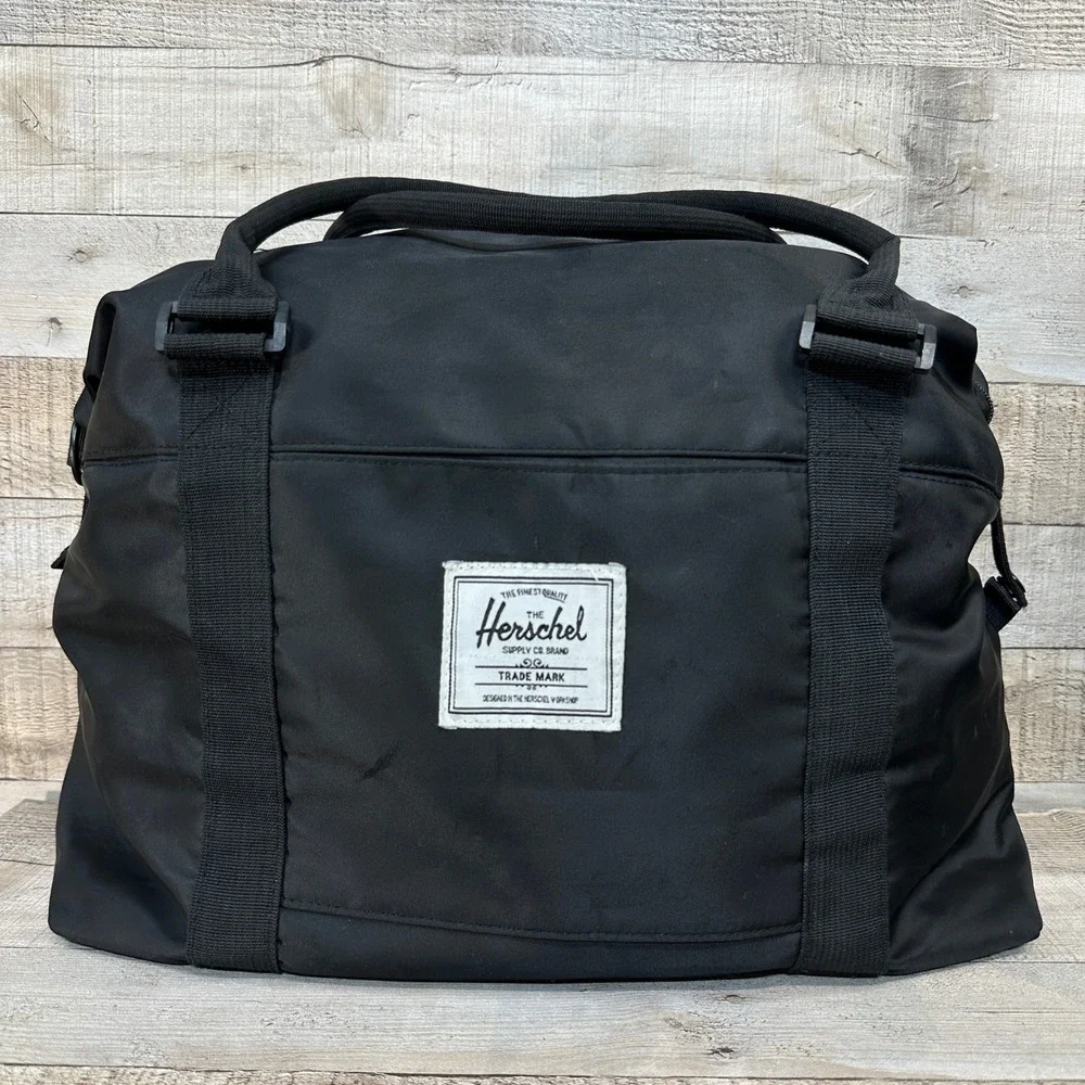 Herschel Supply Co Sutton Duffle Bag Black Weekender Carry On Travel Gym Bag
